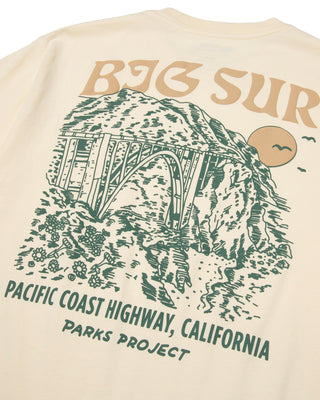 Shop Big Sur Bridges Puff Print Pocket Tee Inspired by Big Sur | natural