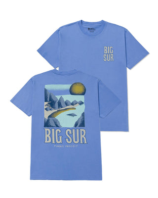 Shop Big Sur Coastal View Tee Inspired by Bug Sur | light-blue