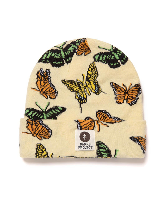 Shop Butterflies Intarsia Beanie Inspired by our National Parks | multi-color