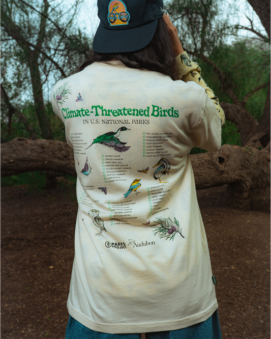 Shop Parks Project x Audubon Bird Checklist Tee Inspired by Birds in National Parks | raw-natural