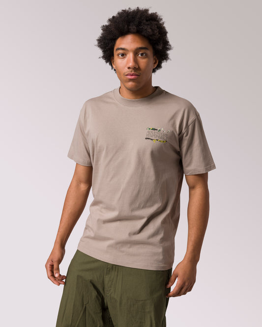 Shop Forest Forager Logo Tee Inspired by our National Parks | mushroom-grey