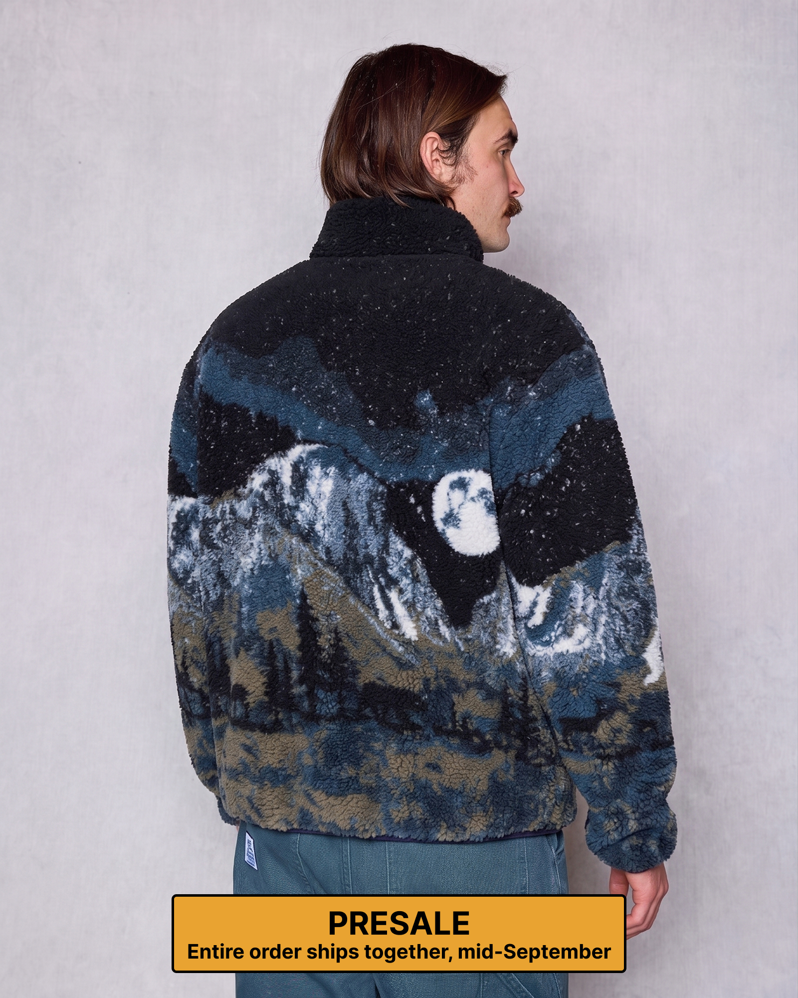 Shop Yosemite Night Views Full Zip High Pile Fleece Inspired by