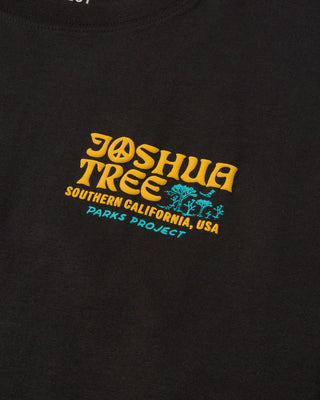 Shop Joshua Tree Puff Print Long Sleeve Tee Inspired by Joshua Tree National Park | vintage-black