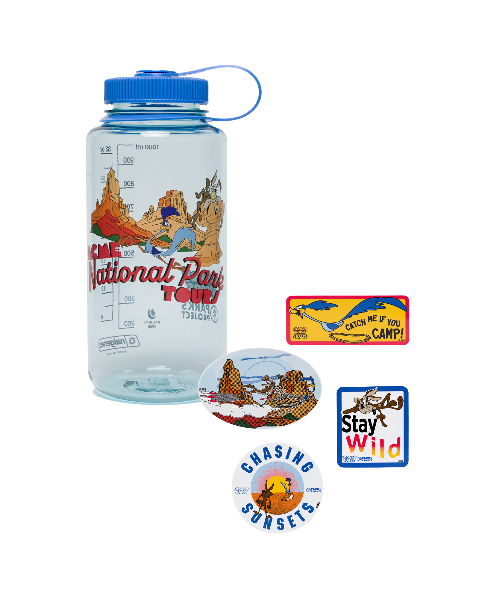 Shop Looney Tunes x Parks Project Water Bottle and Sticker Pack