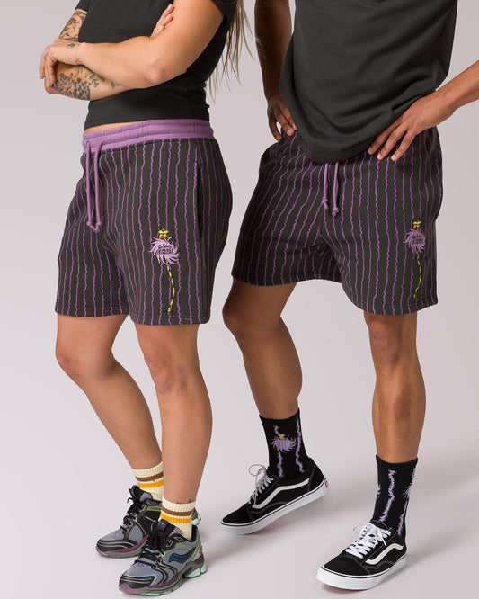 Shop Lorax x Parks Project Speak For The Trees Fleece Short Inspired by Dr. Seuss | vintage-black