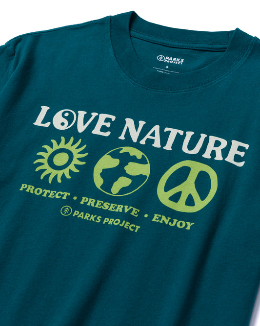 Shop Love Nature Tee Inspired by our National Parks | lichen-blue