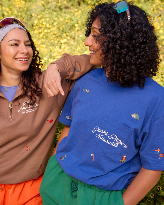 Shop Naturalist Club Pocket Tee Inspired by National Parks | blue