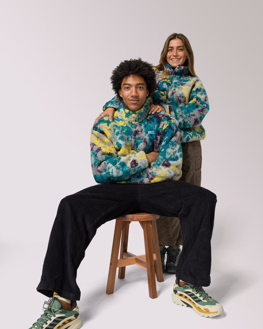 Shop Olympic Lichen High Pile Fleece Inspired by Olympic National Park | multi-color