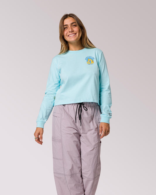 Shop Dr. Seuss x Parks Project Women's Arches Boxy Long Sleeve Tee | blueberry-milk