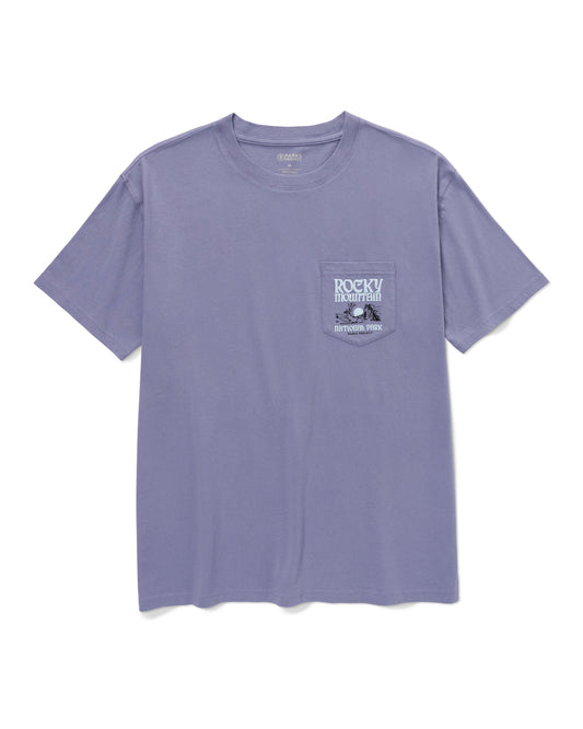 Shop Rocky Mountain Puff Print Pocket Tee Inspired by Rocky Mountain NP | silver-bullet