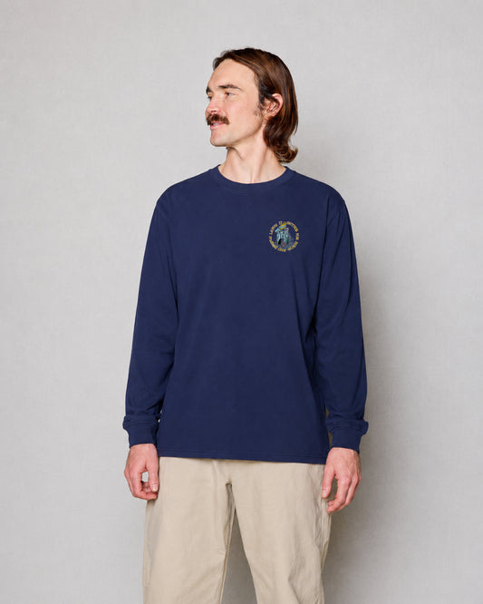 Shop Parks Project x Audubon Long Sleeve Tee Inspired by Birds in Parks | navy