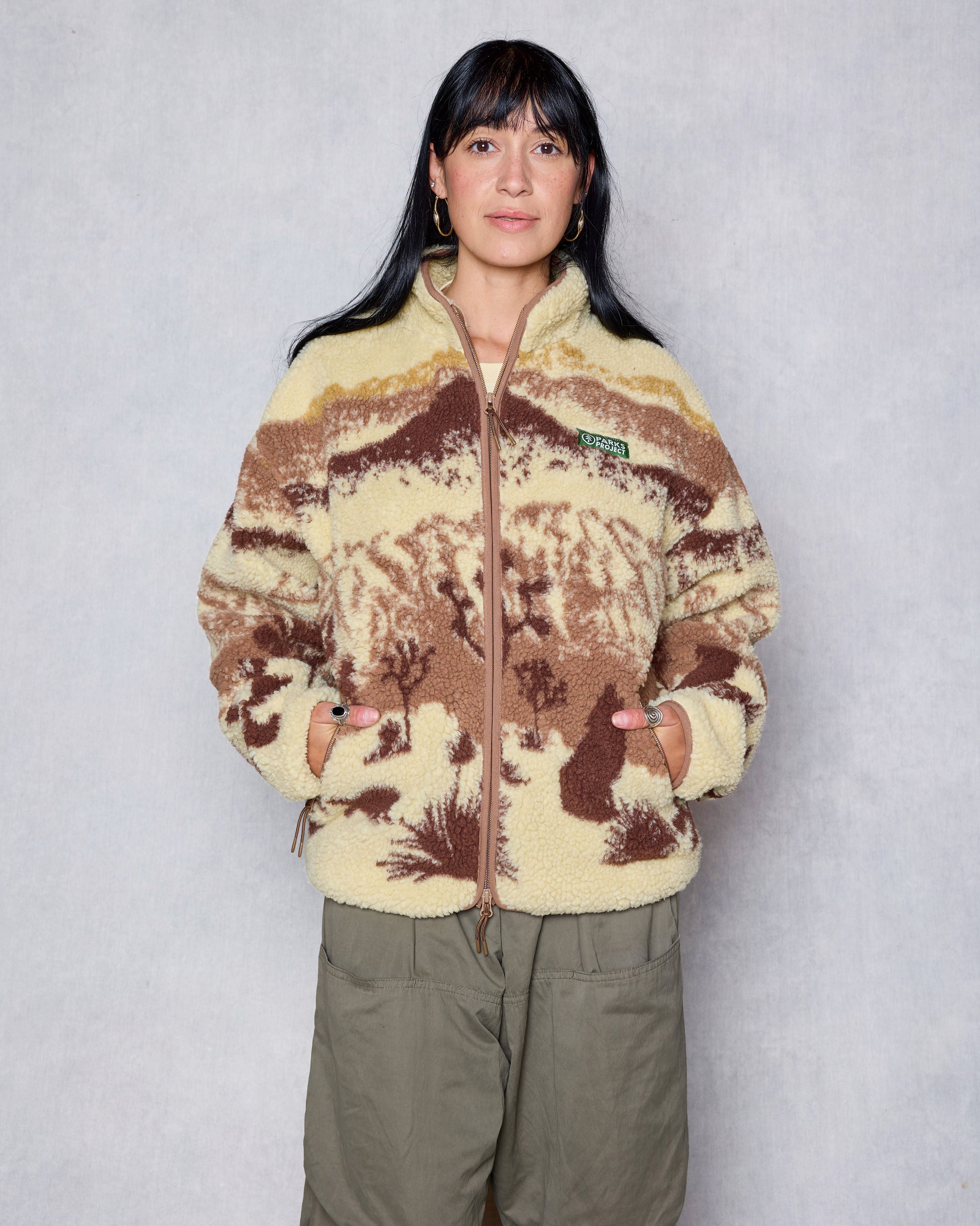 Shop Joshua Tree Full Zip High Pile Fleece Inspired by Joshua Tree