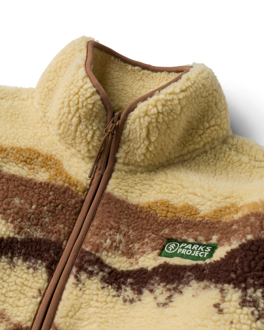 Shop Joshua Tree Full Zip High Pile Fleece Inspired by Joshua Tree | sand
