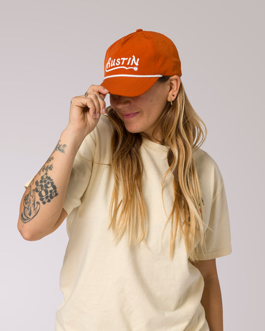 Shop Austin Daytrippin' Throwback Hat Inspired by Austin Texas | burnt-orange