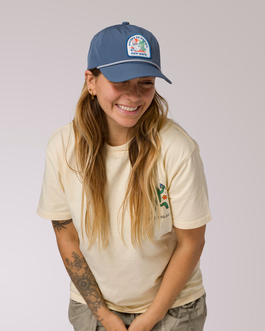 Shop NYC Escape Throwback Hat Inspired by New Yorks Parks | blue