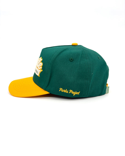 Shop Yosemite Vintage Chenille Hat Inspired by Yosemite National Park | green-and-yellow