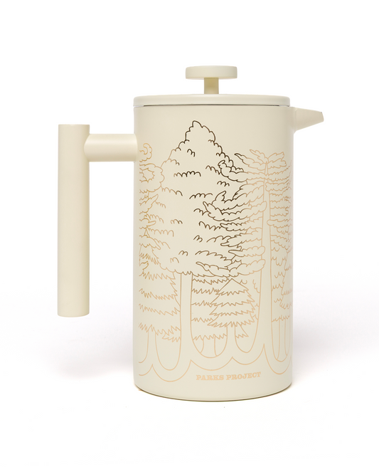 Shop Wild Parks French Press Inspired by National Parks | cream