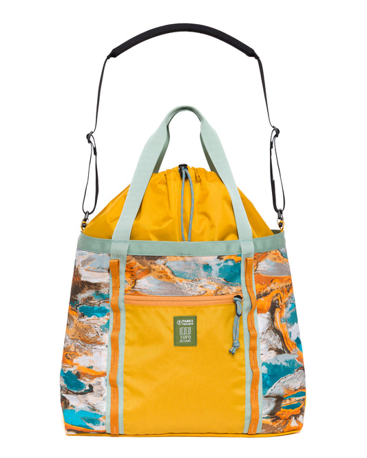 Shop Topo Designs x Parks Project Hydrothermal Pools Mountain Utility Tote | multi-color