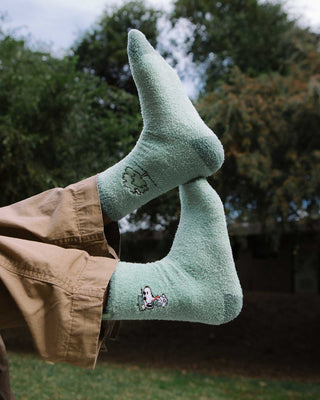 Cozy Eco-Friendly Peanuts Socks - 2 Pairs | green-and-natural