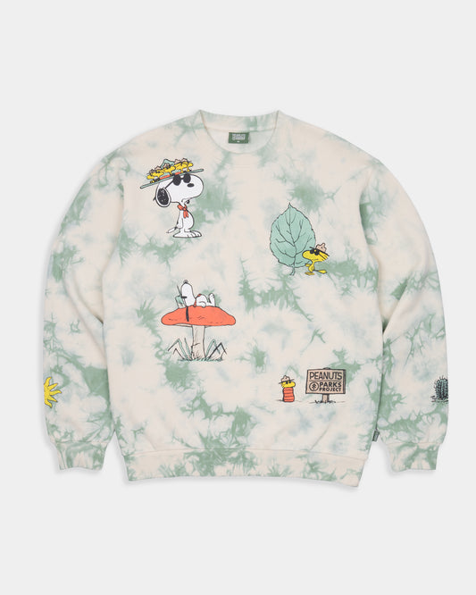 Shop Peanuts Tie Dye Crew Inspired by our National Parks | natural