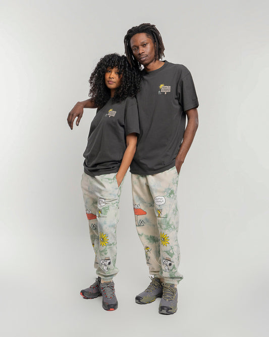 Shop Peanuts Tie Dye Jogger Inspired by our National Parks | natural-green
