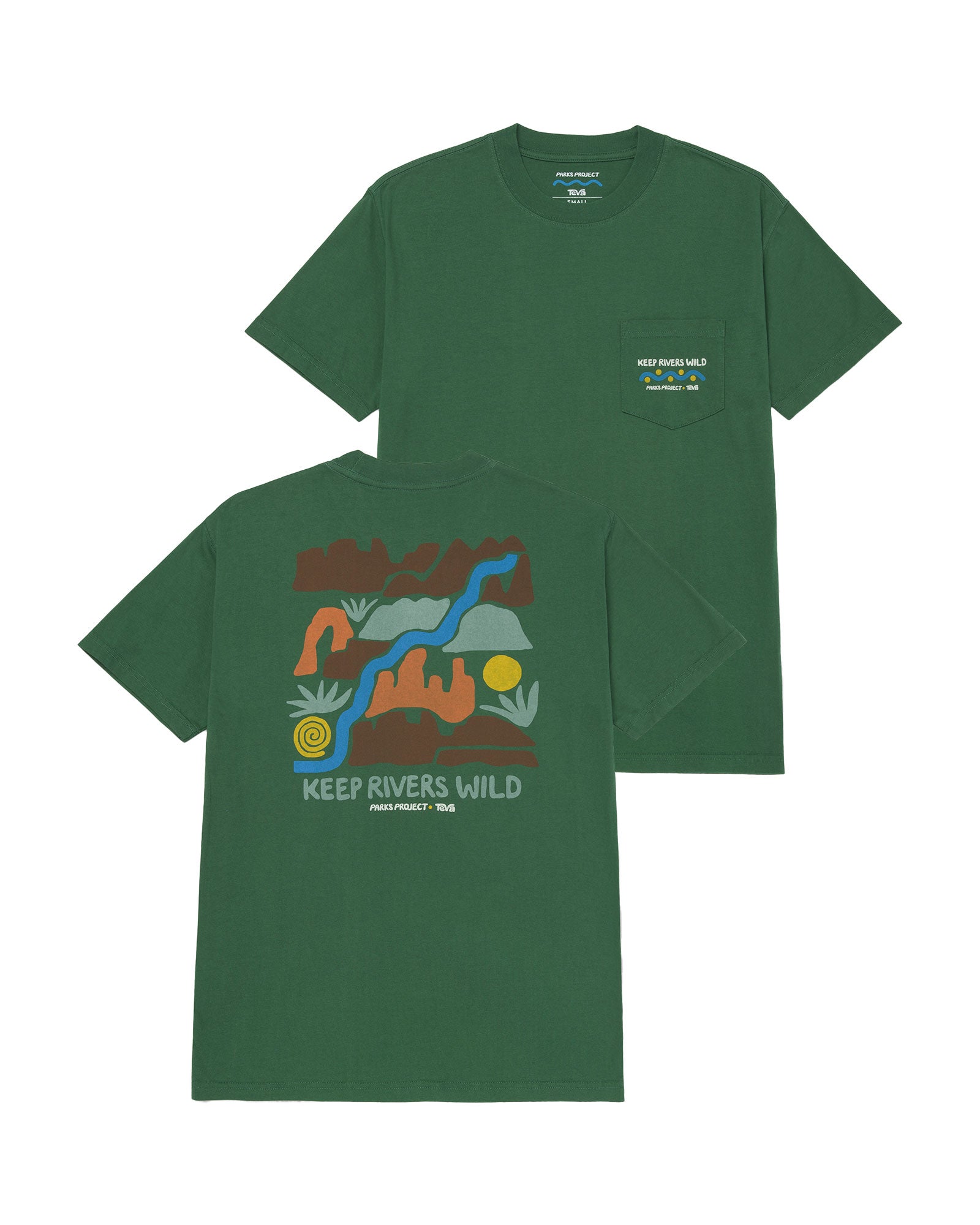 Shop Teva x Parks Project Wild Rivers Pocket Tee Inspired by our Parks