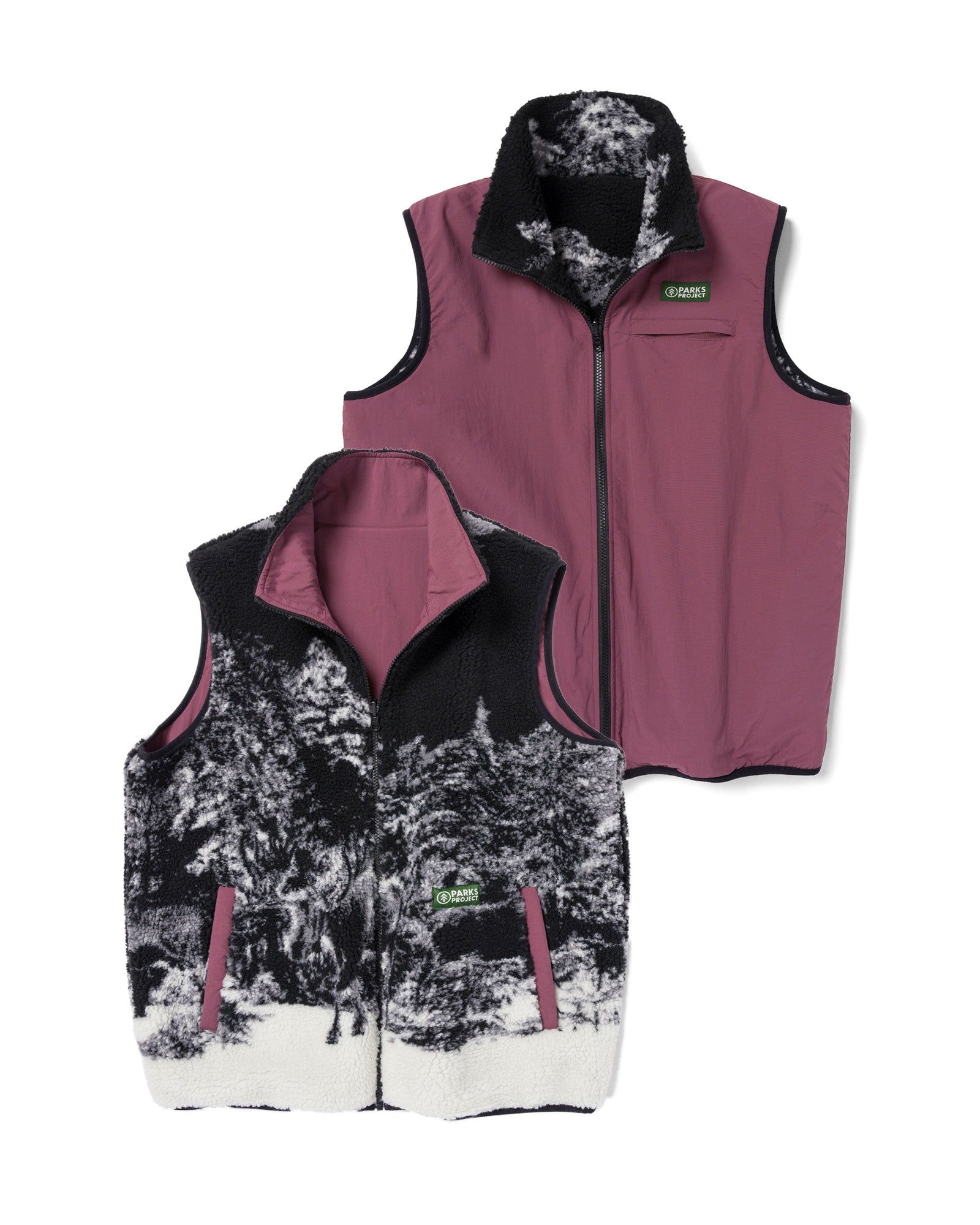 Shop Winter Moose Reversible Vest Inspired by our National Parks 