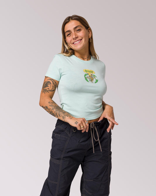 Shop Women's Secret Lives Of Lichen Mini Tee Inspired by our Parks | ash-blue