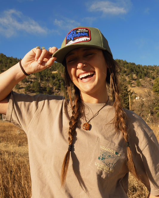 Shop Rocky Mountain Vintage Patch Hat Inspired by Rocky Mountain NP | green
