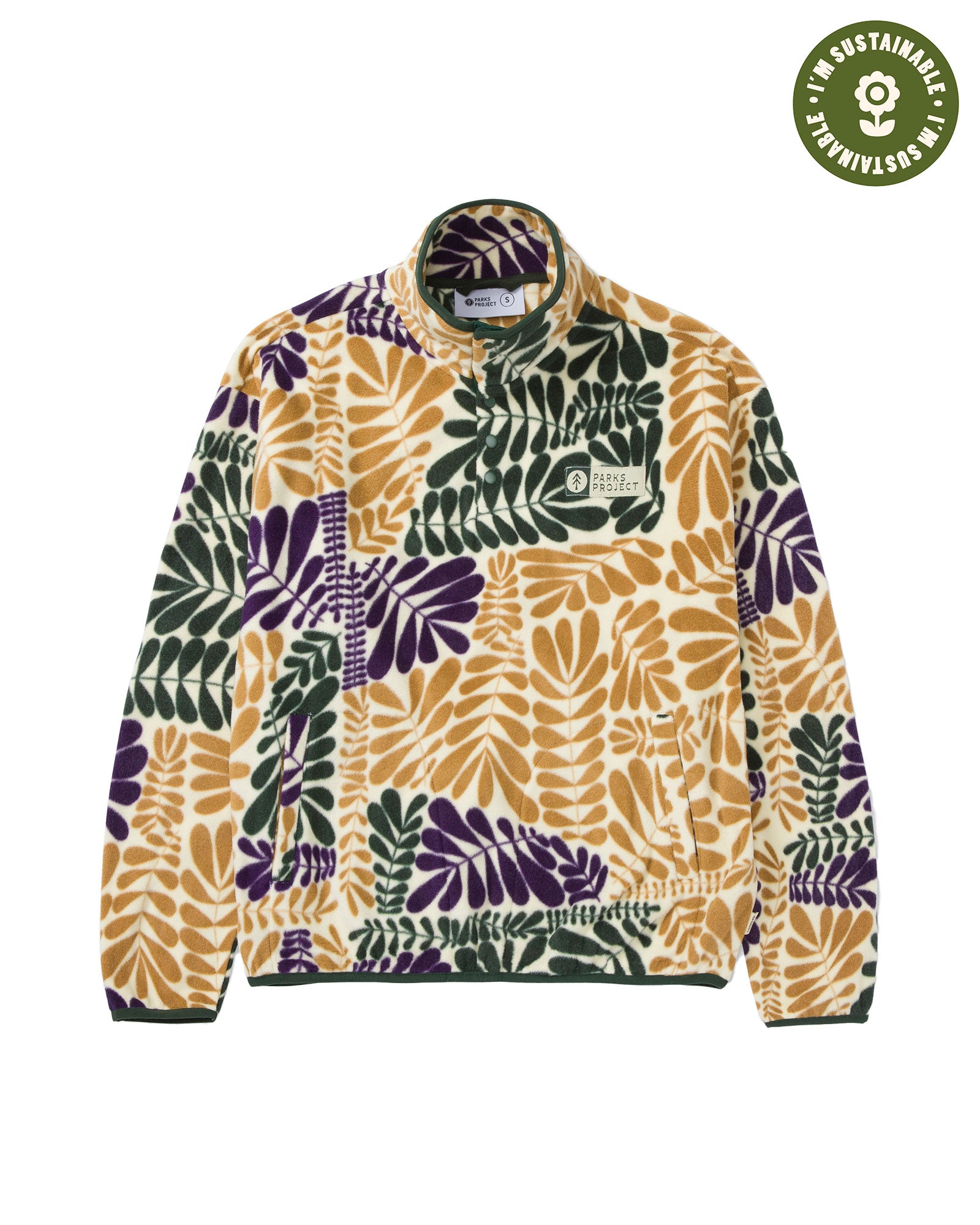 Sustainably Made Fern Print Trail Fleece Inspired By Big Sur – Parks Project