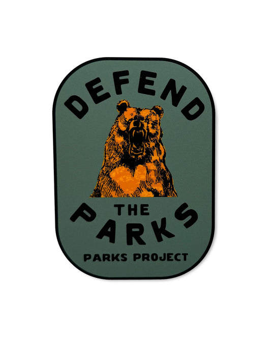 Shop Defend the Parks Sticker Inspired by National Parks | green