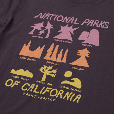Shop California Icons Boxy Tee Inspired by Californian Parks | black