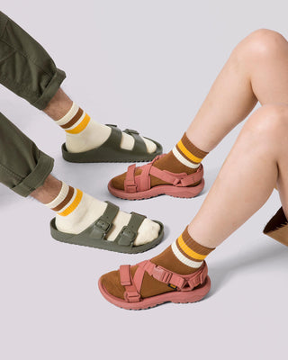 Shop Trail Crew Quarter Socks Inspired By National Parks | white-and-gold