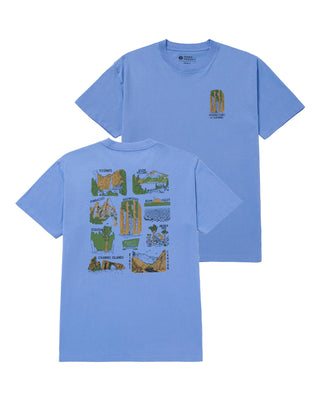 Shop Welcome to California's National Parks Tee Inspired by our National Parks  | light-blue