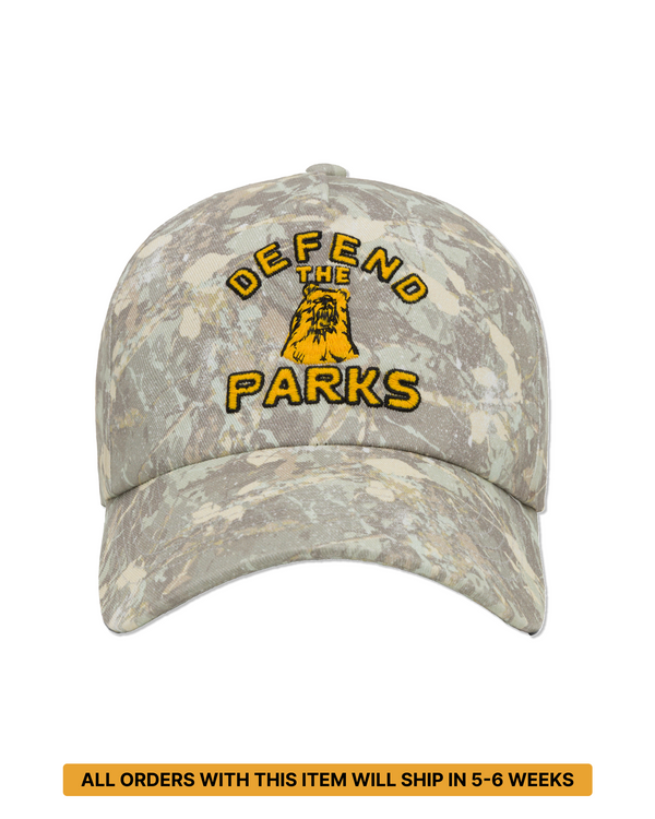 Shop Defend the Parks Bear Hat Inspired by National Parks PRESALE - ALL ORDER WITH THIS ITEM WILL SHIP IN 5-6 WEEKS | camo 