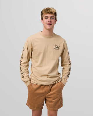 Shop 90s Doodle Parks Long Sleeve Tee Inspired by our National Parks | Khaki