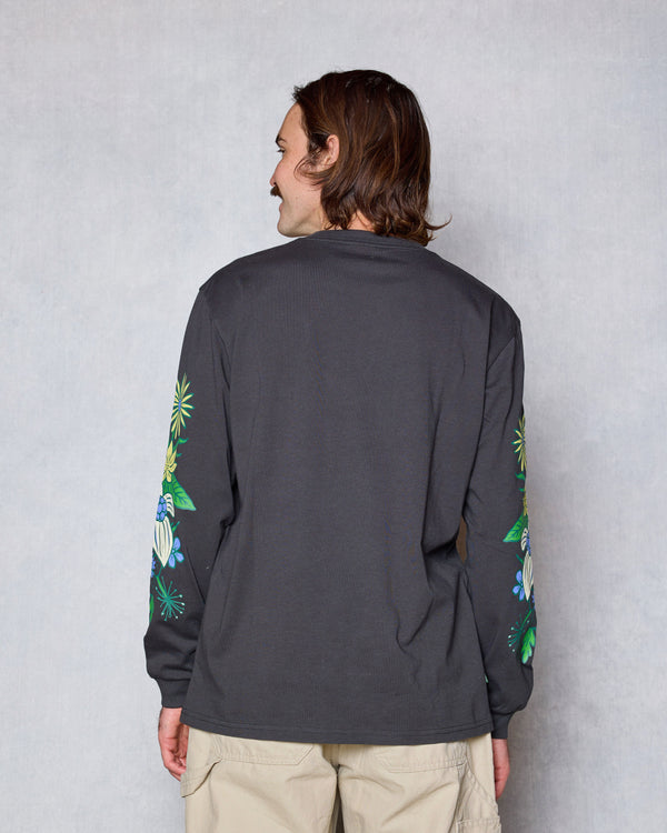 Shop Catskills Flower Patch Long Sleeve Tee Inspired by Catskills Park | vintage-black
