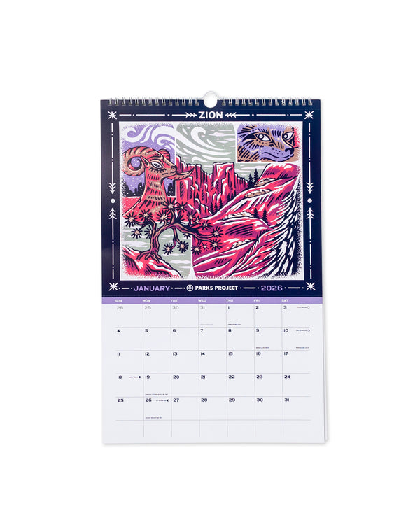 Shop 2026 Parks Project National Parks Calendar Inspired by National Parks | multi-color