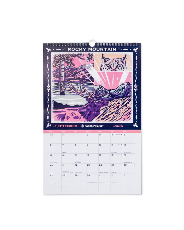 Shop 2026 Parks Project National Parks Calendar Inspired by National Parks | multi-color