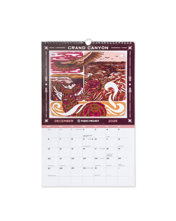 Shop 2026 Parks Project National Parks Calendar Inspired by National Parks | multi-color