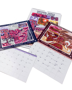 shop 2026 parks project national parks calendar inspired by national parks | multi-color