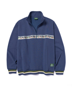 shop acadia moose quarter zip fleece inspired by acadia | blue-fog