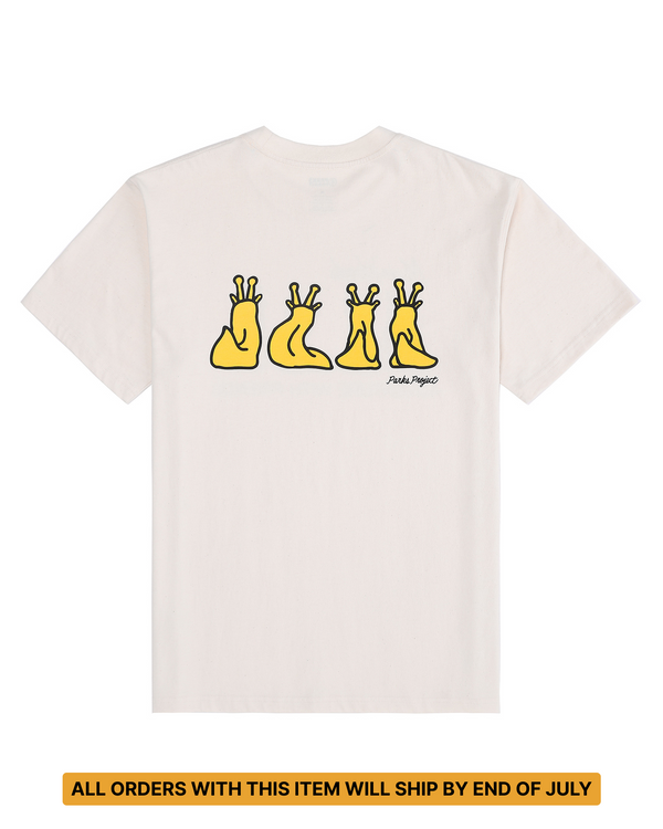 Shop Adventure with Friends Banana Slug Tee Inspired by Parks - ALL ORDERS WITH THIS ITEM WILL SHIP BY END OF JULY | raw-natural