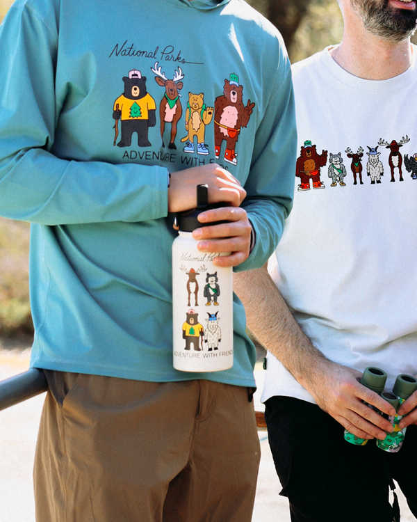 Shop Adventure with Friends 32oz. Insulated Water Bottle Inspired by Parks | natural