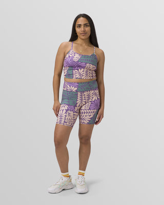 Shop Big Sur Ferns Recycled Hiker Short Inspired by Big Sur | purple-and-cream