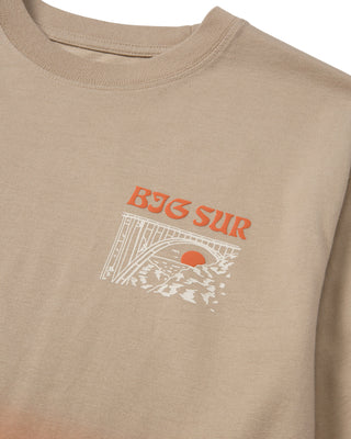 Shop The Ombre Puff Print Long Sleeve Tee Inspired By Big Sur | burnt-orange
