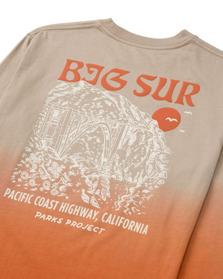 Shop The Ombre Puff Print Long Sleeve Tee Inspired By Big Sur | burnt-orange