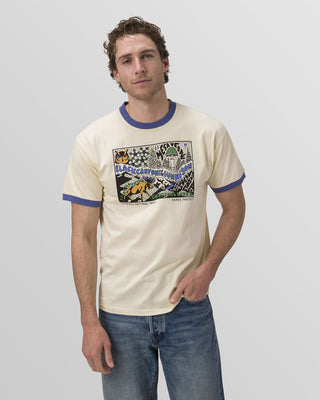 Shop Colorado Snapshot Ringer Tee Inspired by Colorado National Parks | natural-and-navy