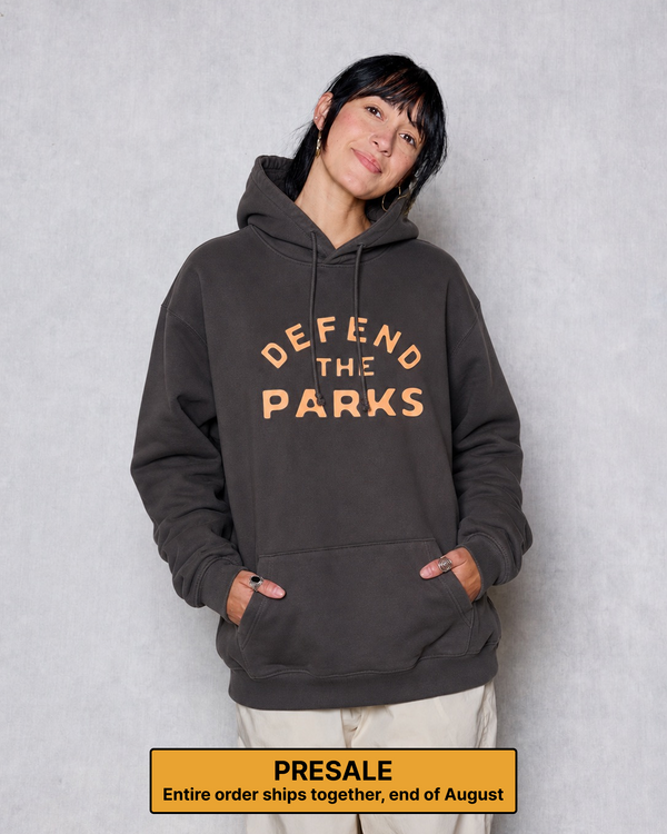 PRESALE Shop Defend the Parks Bear Hoodie Inspired by Protecting National Parks | vintage-black