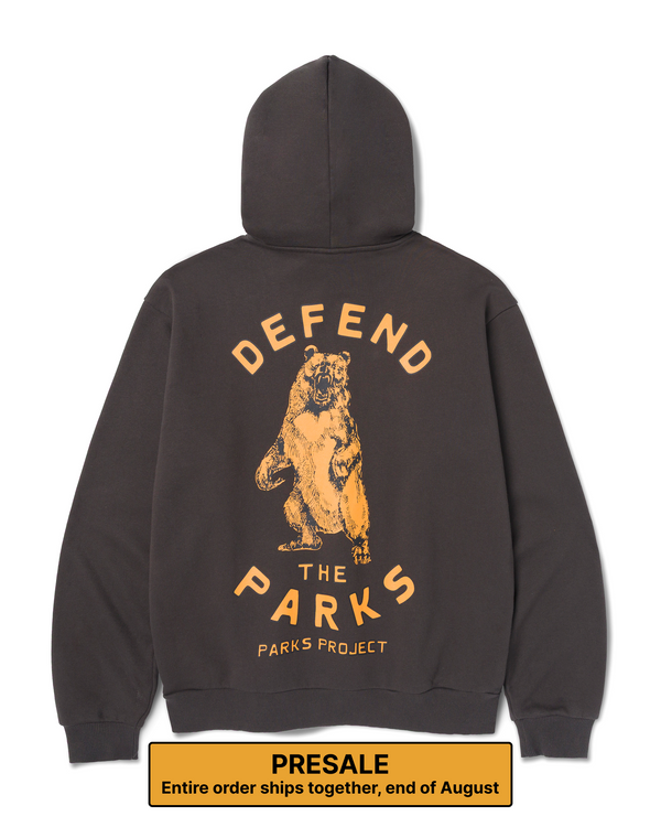 PRESALE Shop Defend the Parks Bear Hoodie Inspired by Protecting National Parks | vintage-black